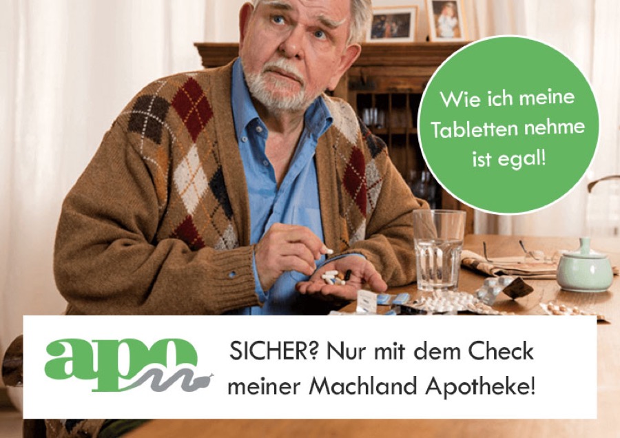Kampagnenmotiv: Medikations-Check in der Machland Apotheke